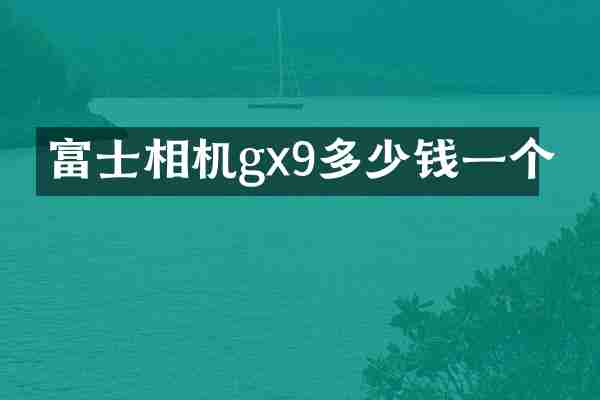 富士相机gx9多少钱一个