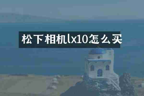 松下相机lx10怎么买