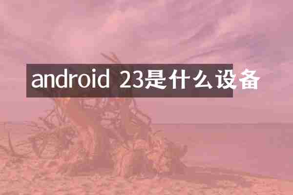 android 23是什么设备