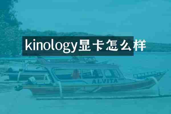 kinology显卡怎么样