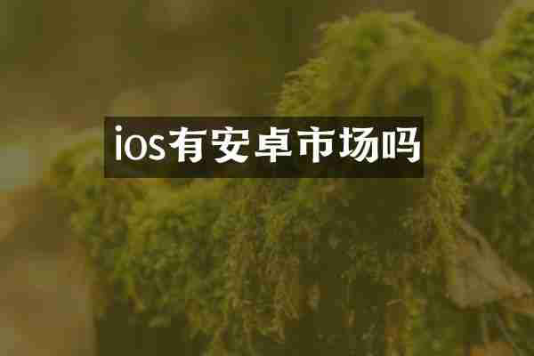 ios有安卓市场吗