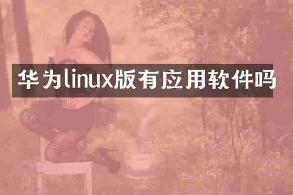 华为linux版有应用软件吗
