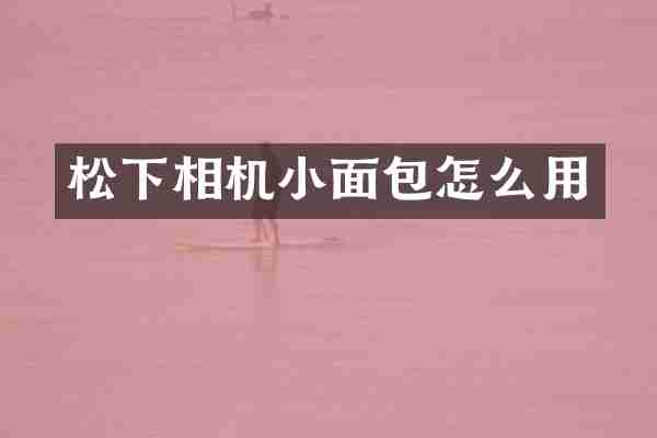 相机小面包怎么用