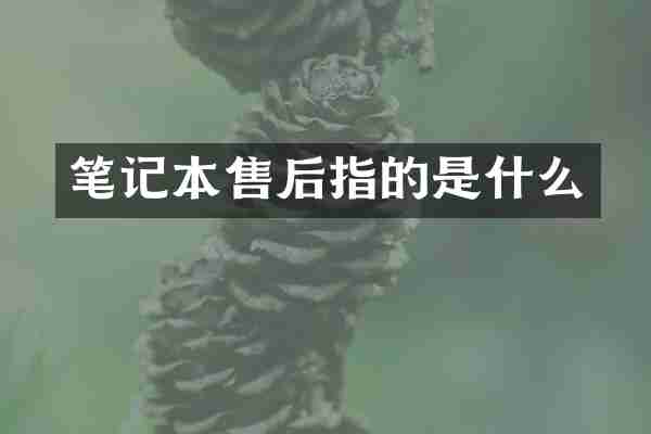 笔记本售后指的是什么