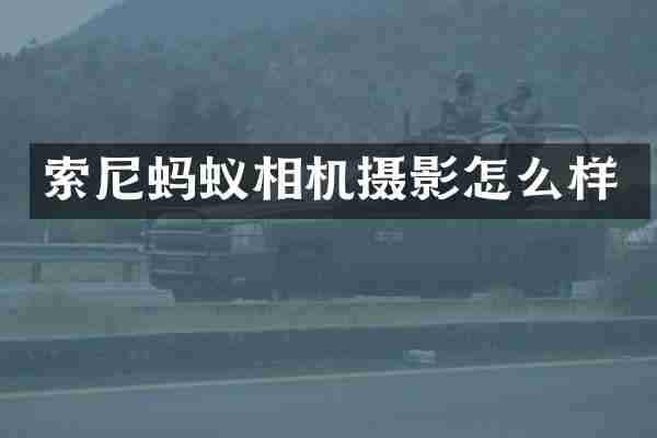 索尼蚂蚁相机摄影怎么样