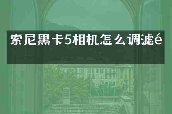 索尼黑卡5相机怎么调滤镜