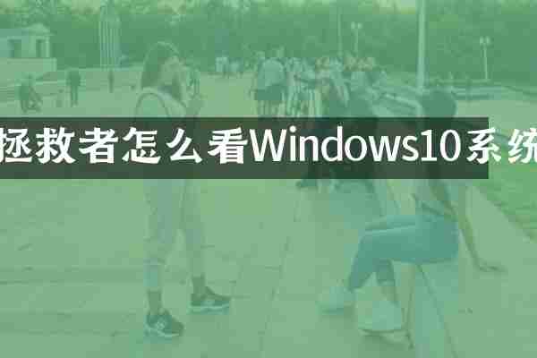 拯救者怎么看Windows10系统