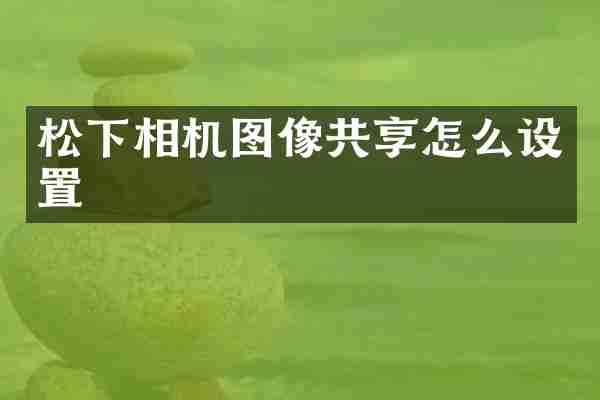松下相机图像共享怎么设置