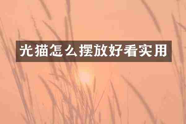 光猫怎么摆放好看实用