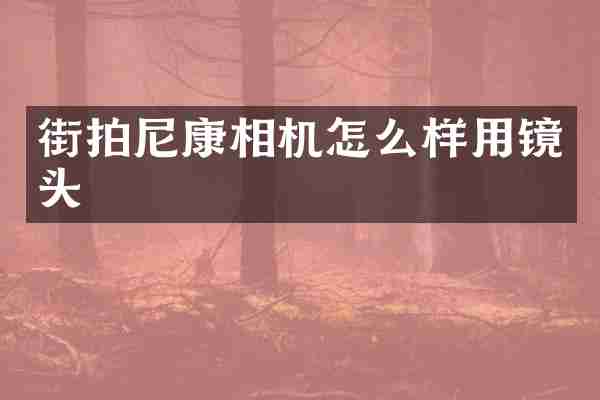 街拍尼康相机怎么样用镜头