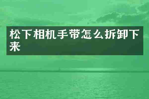 松下相机手带怎么拆卸下来