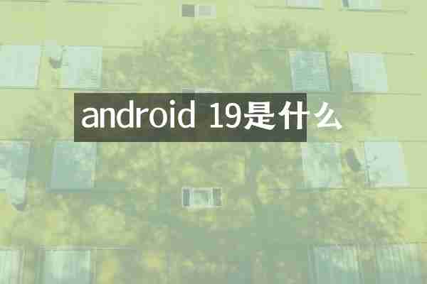 android 19是什么