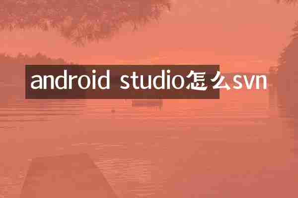 android studio怎么svn