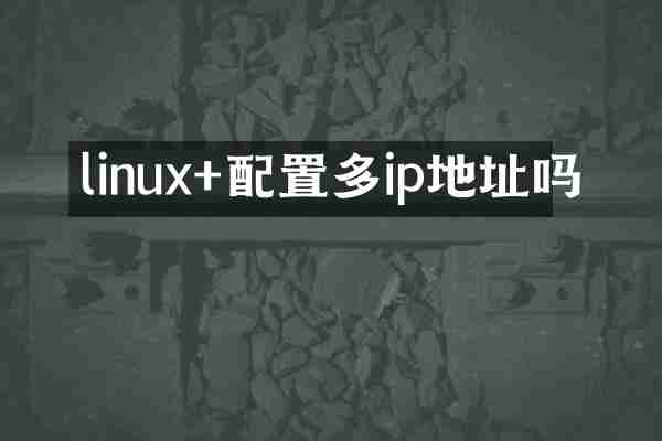 linux+配置多ip地址吗