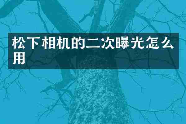 松下相机的二次曝光怎么用