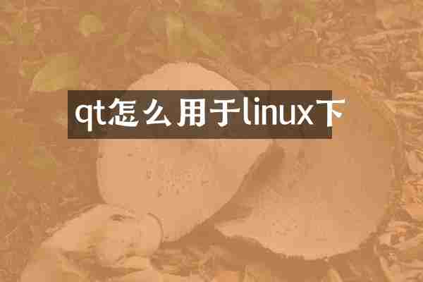 qt怎么用于linux下