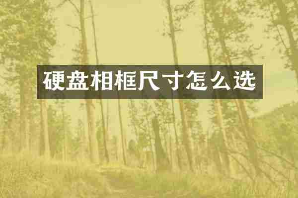硬盘相框尺寸怎么选