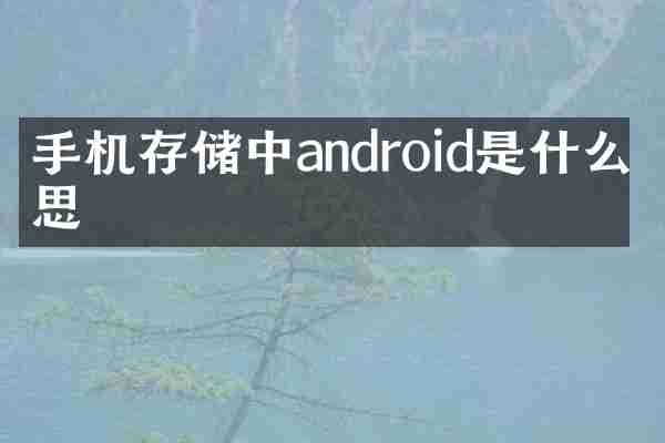手机存储中android是什么意思