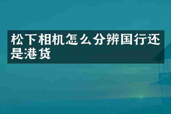 松下相机怎么分辨国行还是港货
