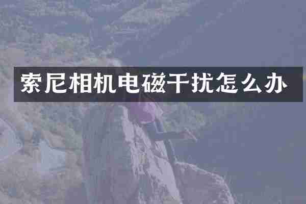 索尼相机电磁干扰怎么办