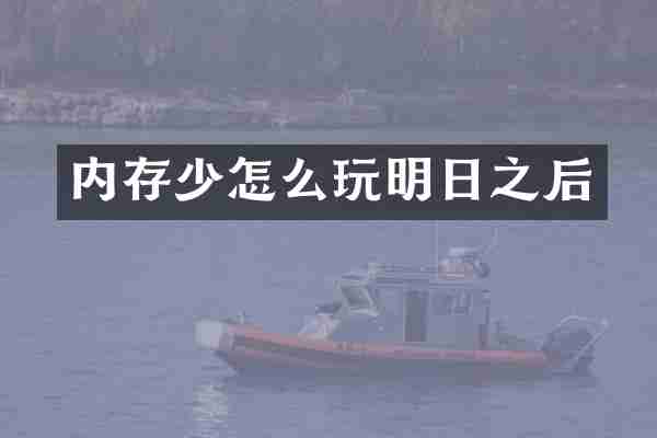 内存少怎么玩明日之后
