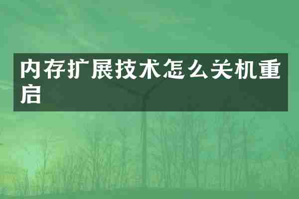 内存扩展技术怎么关机重启