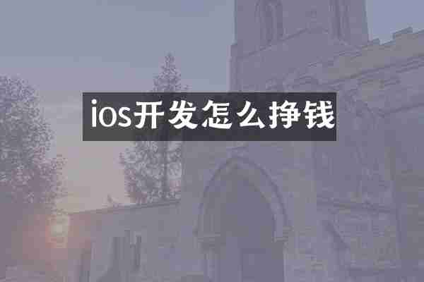 ios开发怎么挣钱