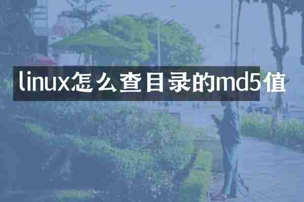 linux怎么查目录的md5值