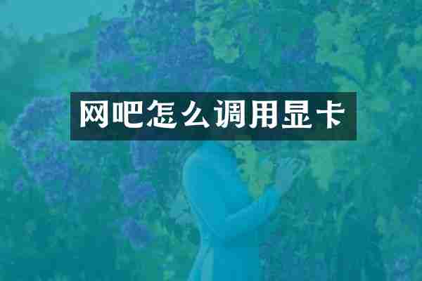 网吧怎么调用显卡
