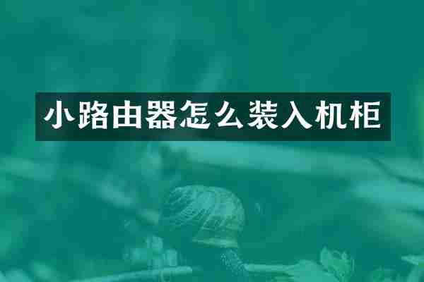 小路由器怎么装入机柜