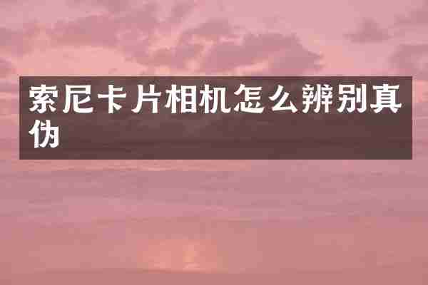 卡片相机怎么辨别真伪