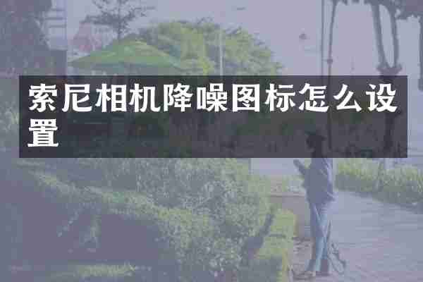相机降噪图标怎么设置