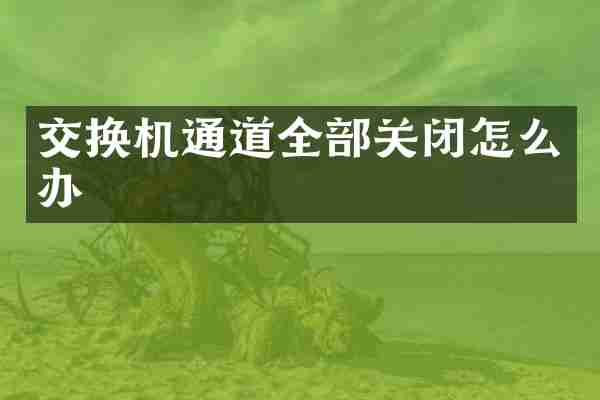 交换机通道全部关闭怎么办