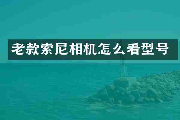 老款相机怎么看型号