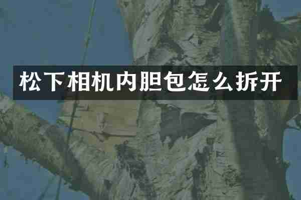 松下相机内胆包怎么拆开