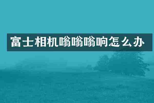 富士相机嗡嗡嗡响怎么办
