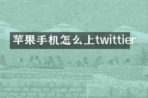 苹果手机怎么上twittier