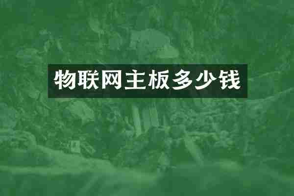 物联网主板多少钱