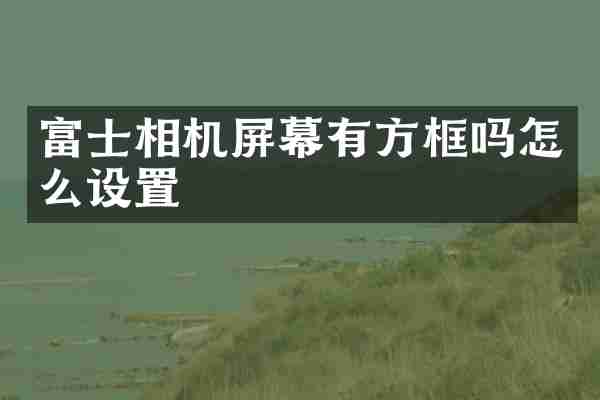 富士相机屏幕有方框吗怎么设置