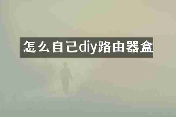 怎么自己diy路由器盒