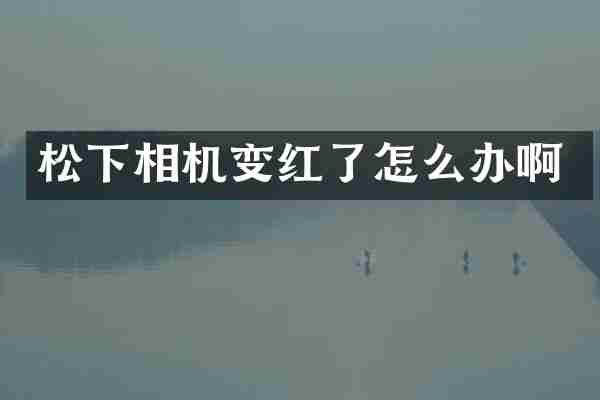 松下相机变红了怎么办啊