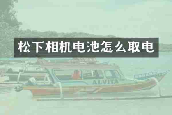 松下相机电池怎么取电