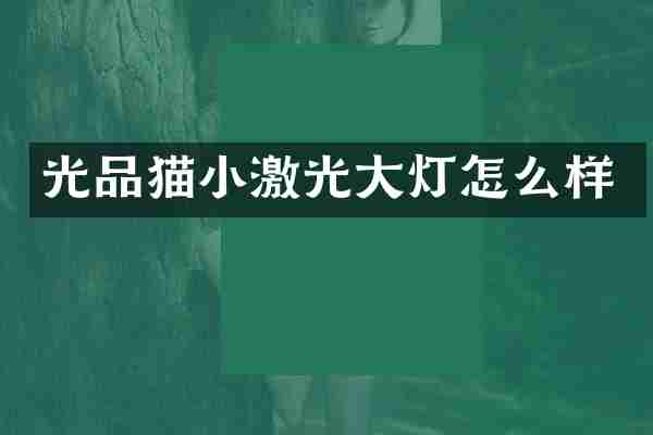 光品猫小激光大灯怎么样