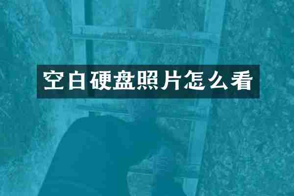 空白硬盘照片怎么看
