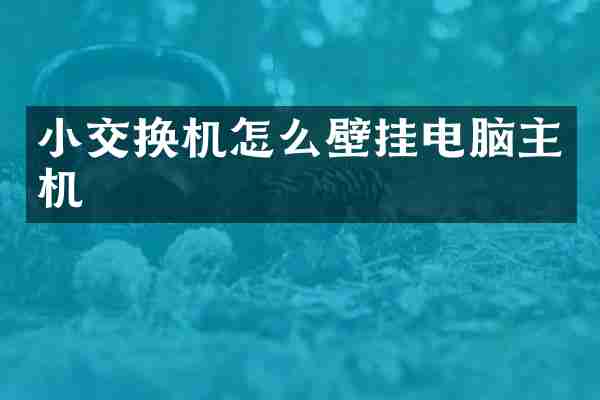 小交换机怎么壁挂电脑主机