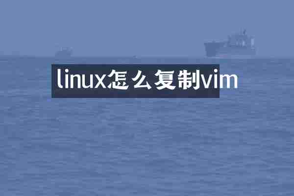 linux怎么复制vim