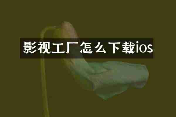 影视工厂怎么下载ios