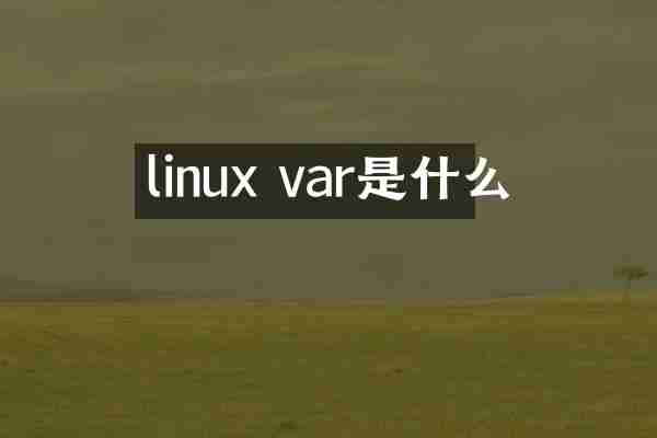 linux var是什么