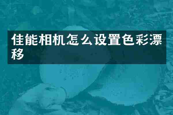 佳能相机怎么设置色彩漂移