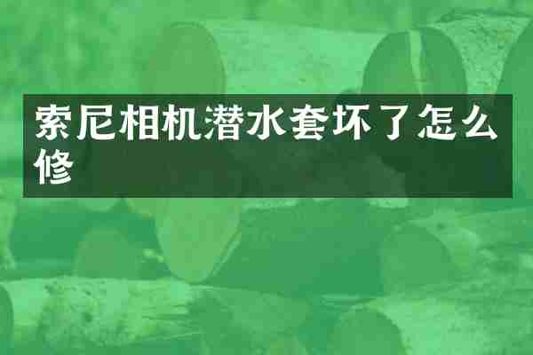 索尼相机潜水套坏了怎么修